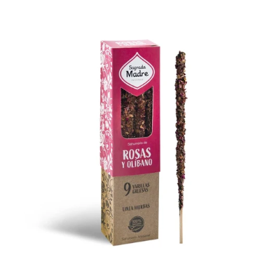 Sahumerio Herbal Rosas & Olíbano