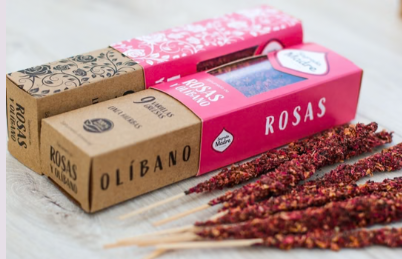 Sahumerio Herbal Rosas & Olíbano