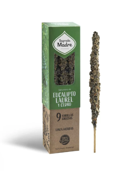 Sahumerio Herbal Eucalipto Laurel & Cedro