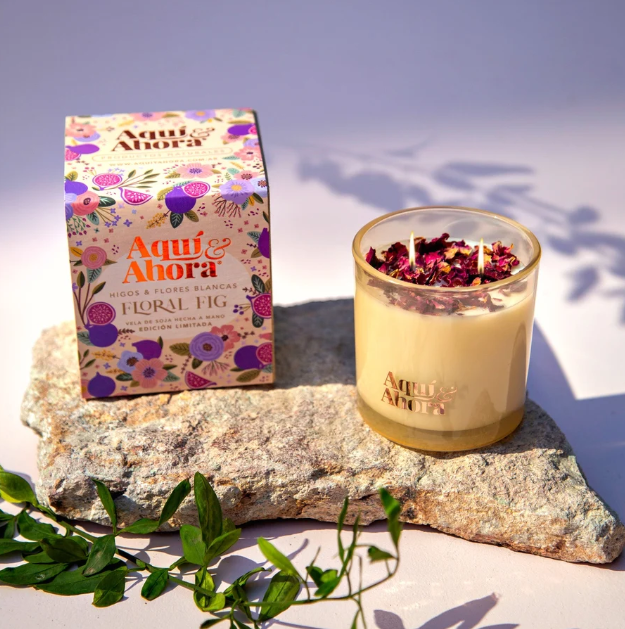 Vela de Soja FLORAL FIG – Higos & Flores Blancas